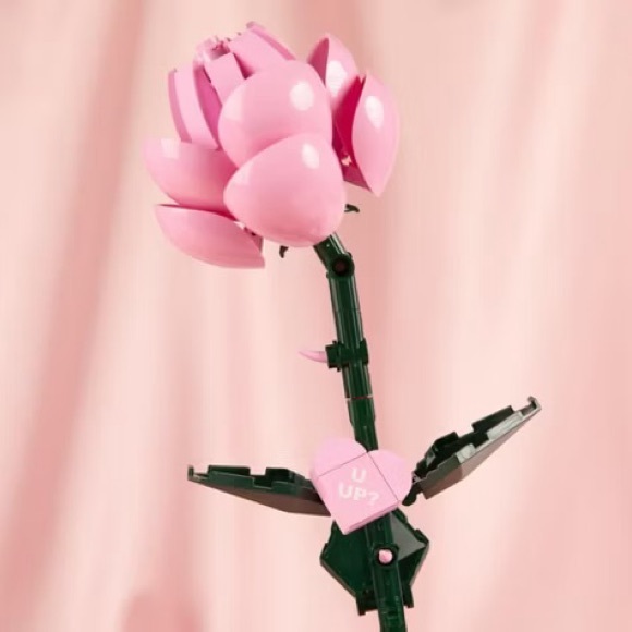 Bricktanicals Brick Building Long Stem Rose Set - New in Box - Picture 5 of 11